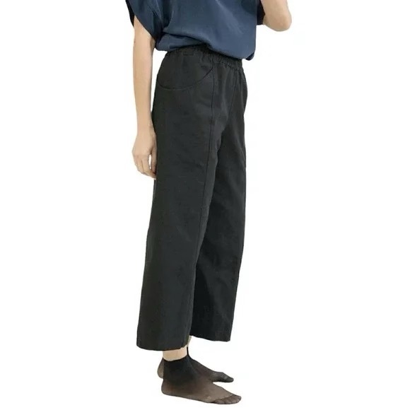 ES ELIZABETH SUZANN Clyde Culotte midweight linen - Small - Flax - Picture 7 of 12